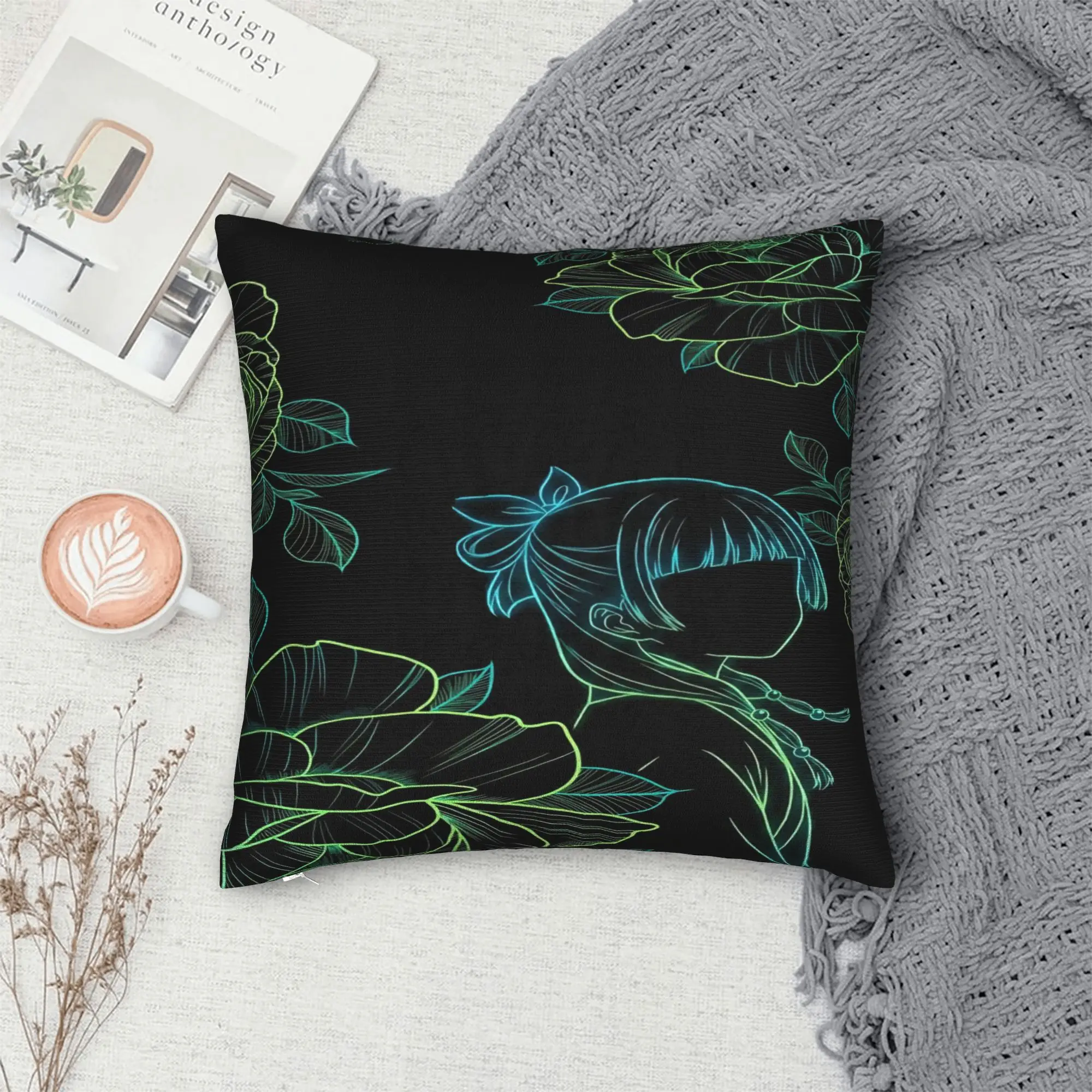The Apothecary D-Diaries Maomao Pillow Case  Print Pillow Cover Cute Funny Pillowcases For Sofa Home Decoration