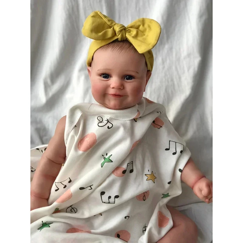 Kit de poupée bébé Reborn Maddie deux tailles 19/24 pouces, Kit déjà peint avec corps et yeux en tissu