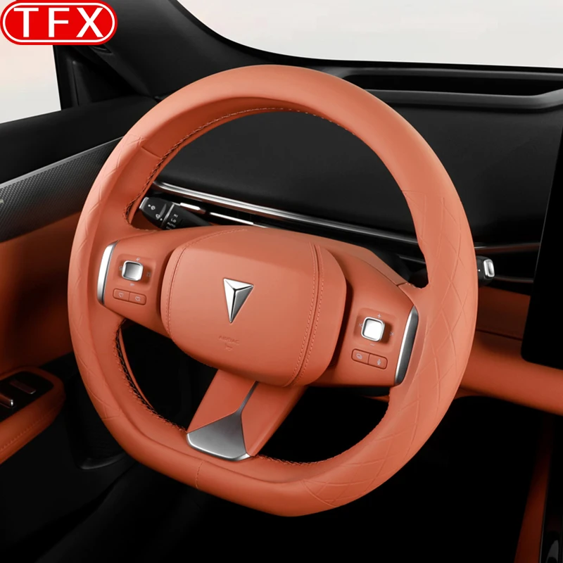 

For Changan Deepal S05 2024-2026 Car Styling Steering Wheel Cover All Season Universal Anti Slip Handle Cover Auto Accessories