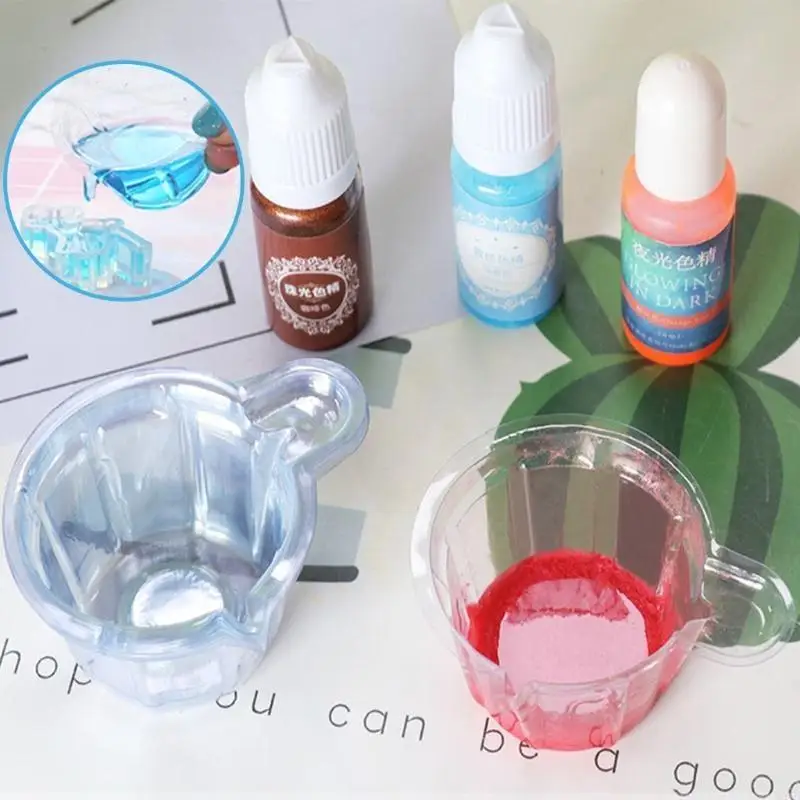 200x Disposable Plastic Resin Mixing Cups Multipurpose Dispensing Cup for Mixing Paint Epoxy Jewelry Making DIY Crafts
