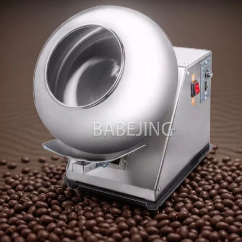 Nut Sugar Coating Pan Candy Polishing Machine for Chocolate Tablet Pill Desktop Food Workshop Tool