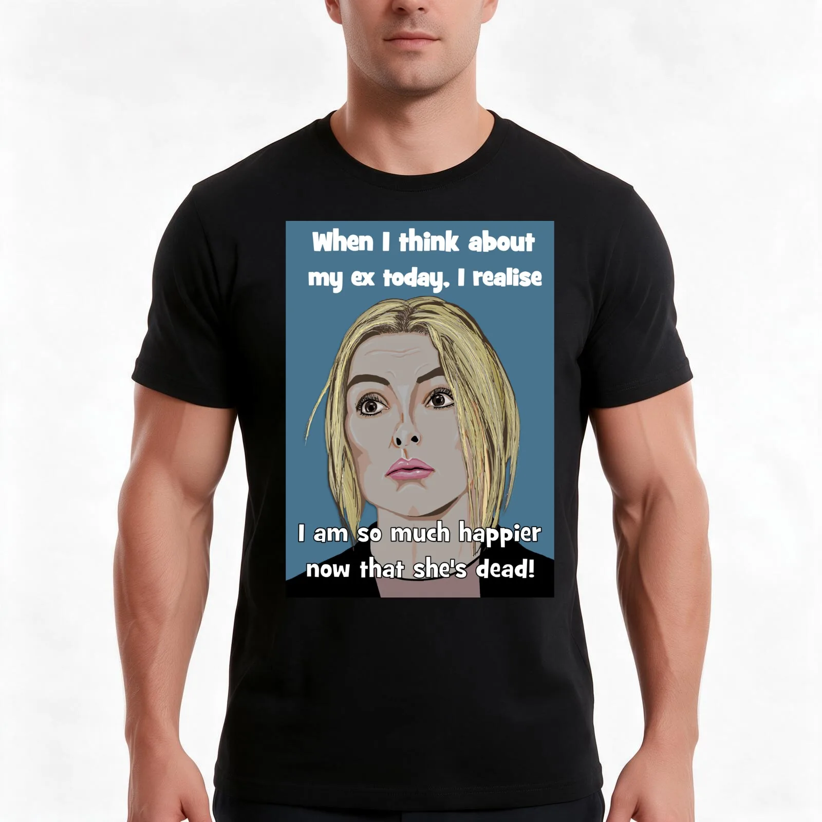 Villanelle - when I think about my ex T-Shirt, Summer Casual Cotton Tee, Oversized Streetwear Tops, Vintage Graphic Print