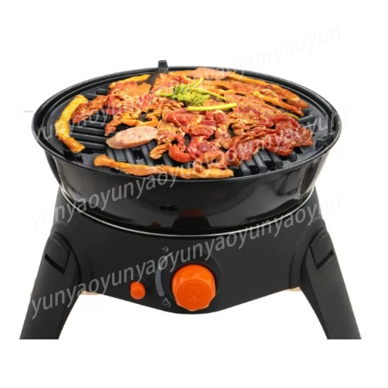 Multifunctional Foldable BBQ Grill 6Pcs Camping Stove Kit Portable Outdoor Picnic Mini Fire Pit Cooking Set