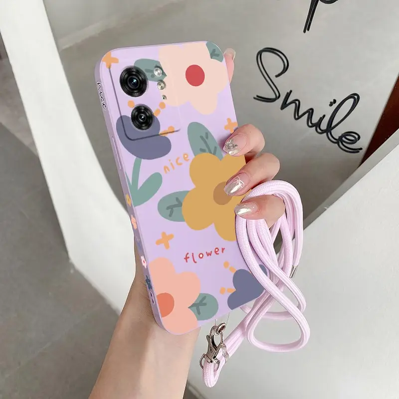 EDGE40 Lovely Flower Silicone Phone Case For Motorola Moto EDGE 40 EDGEPLUS 30 20 40Neo E7 E22 E32 E13 E22i E20 Cover