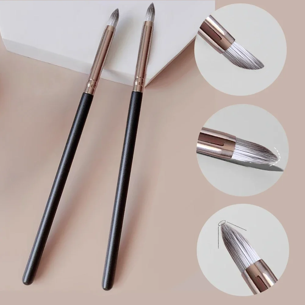 Pincel Corrector de Punta Fina para Ojeras, Bolsas y Líneas de Expresión, Pincel Corrector Pequeño y Preciso