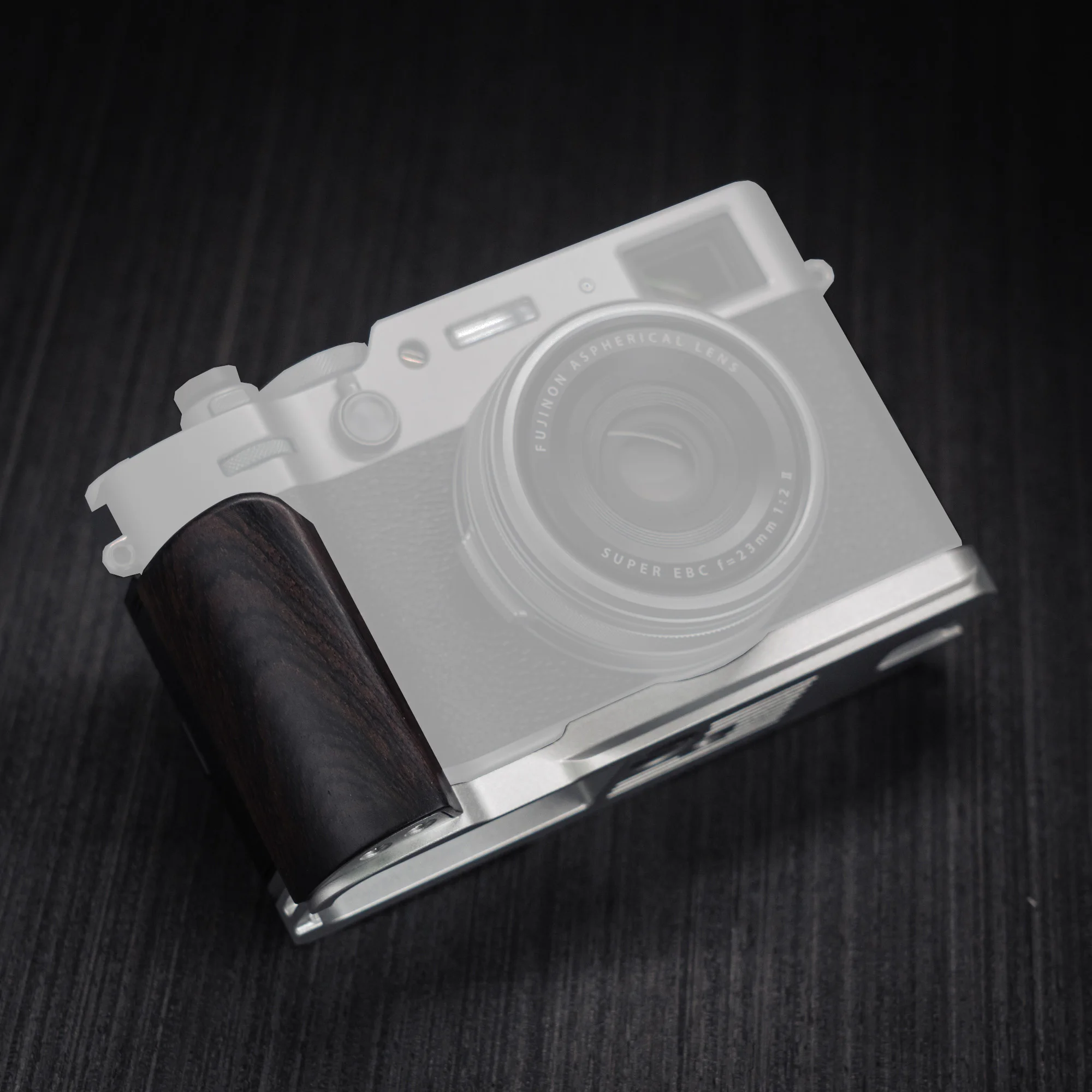 Wooden Hand Grip L Holder For Fujifilm X100VI Camera With Quick Release L Plate Bracket Holder Ultra Light With Alloy Base