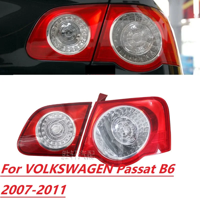 Rear tail light, brake direction, width indication, reversing light, dark, burgundy For VOLKSWAGEN Passat B6 2007-2011