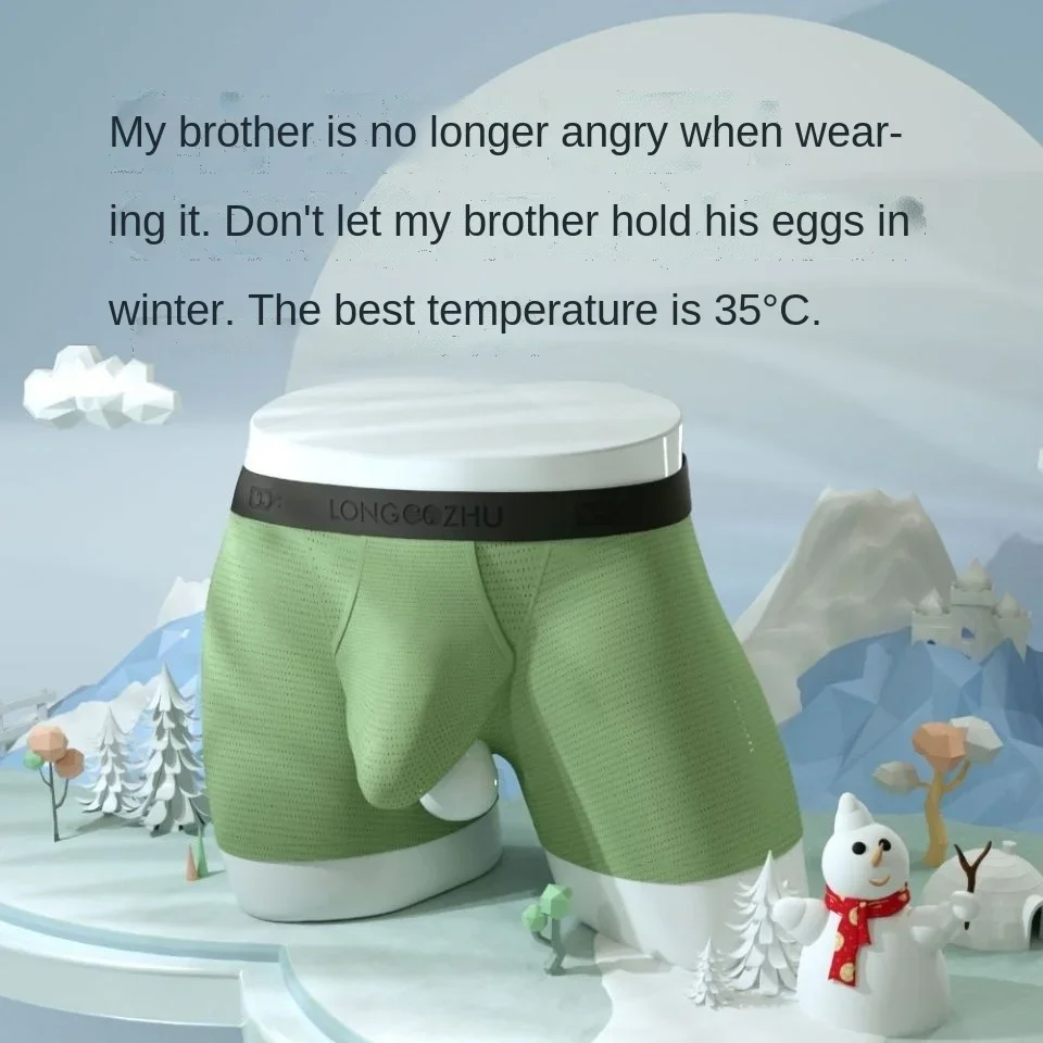 Man Low Waists Briefs Big Penis Pouch Modal Elastic Sexy Lingerie Men Long Cock Erotic U-convex Open Boxer Gay Boxershorts Sissy