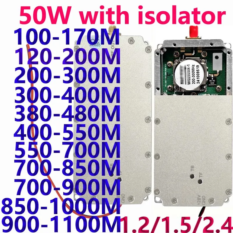 Amplificateur de puissance à module RF basse fréquence avec isolateur, 50W