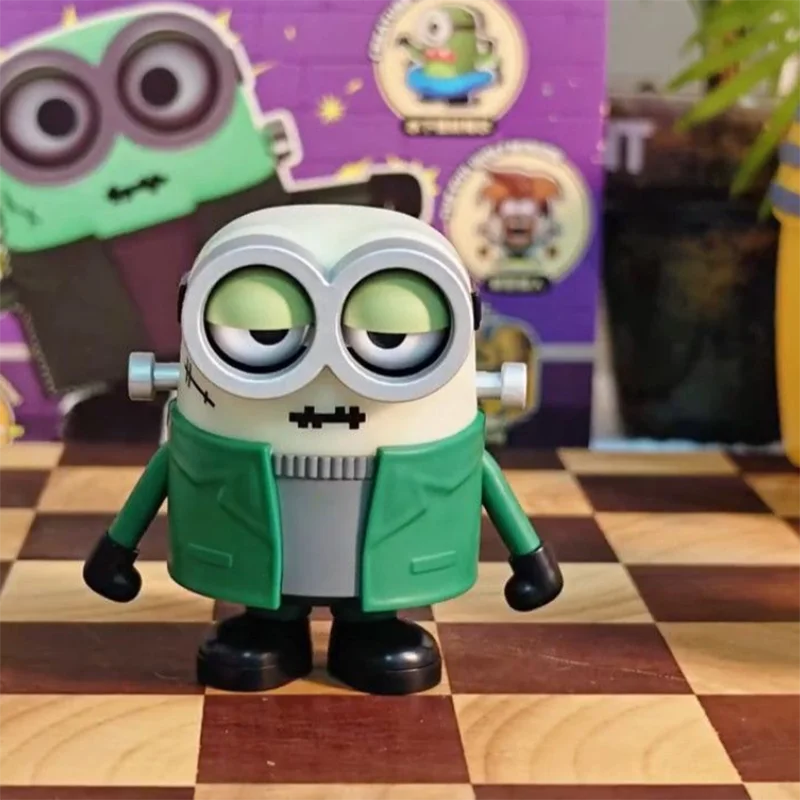 52TOYS Monster Minions Aufziehbare Bewegliche Blindbox-Figur Trendiges Spielzeug Desktop-Ornament Sammlerstück Geschenk für Heimdekoration