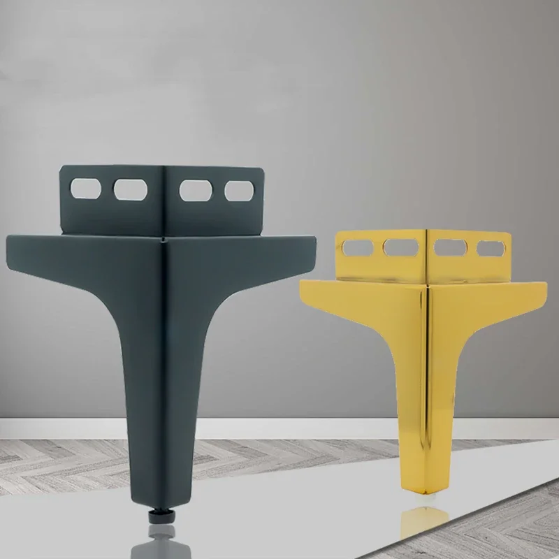 4Pcs Hardware Sofa Feet Coffee Table Cabinet Feet Iron Three-point Sofa Feet TV Cabinet Support Feet Sofa Feet