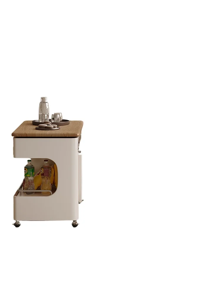 

A few retractable folding coffee table small apartment cart sofa side cabinet log cream wind living room small coffee table