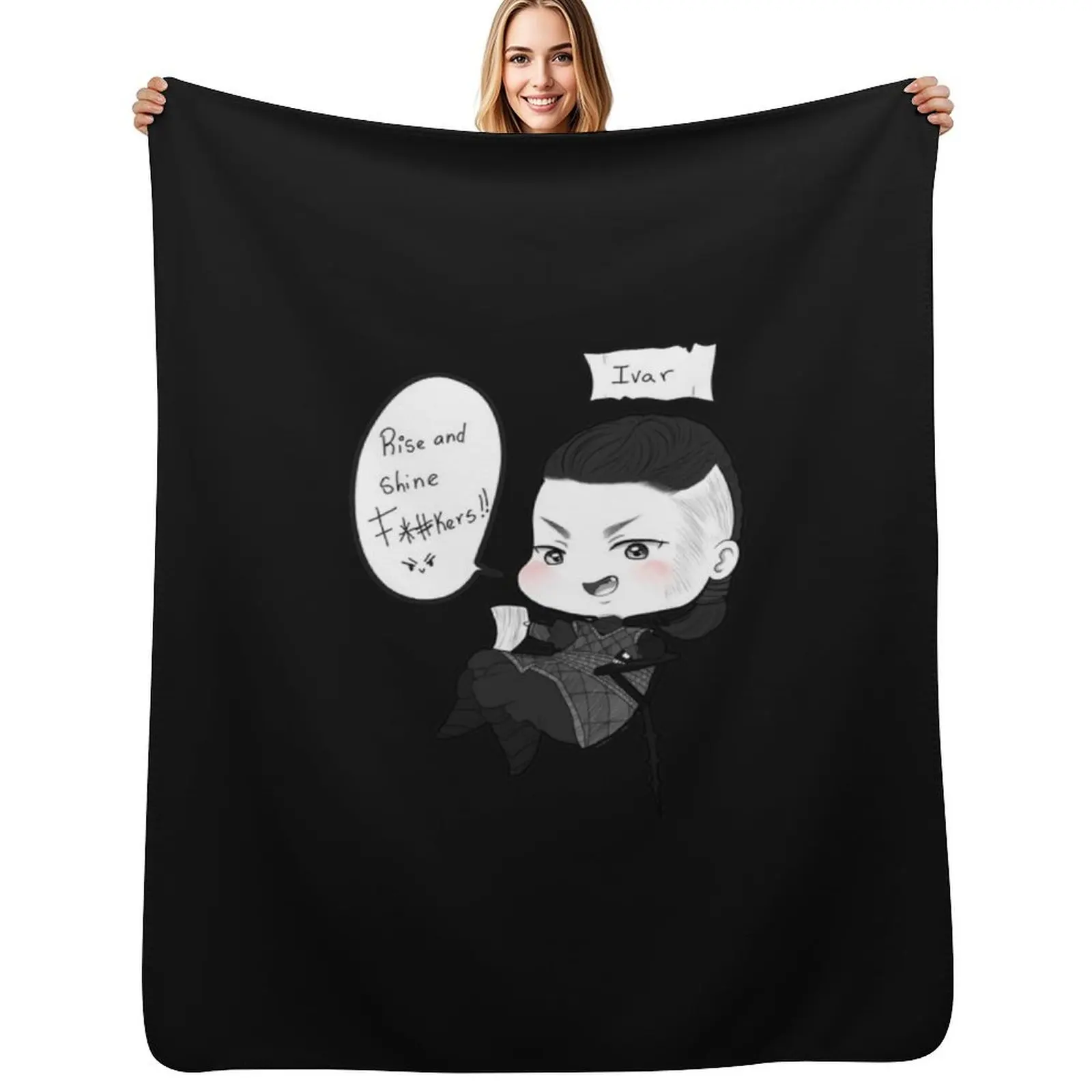 The darkness Classic art Throw Blanket Warm Accent Blanket for Living Room Decoration