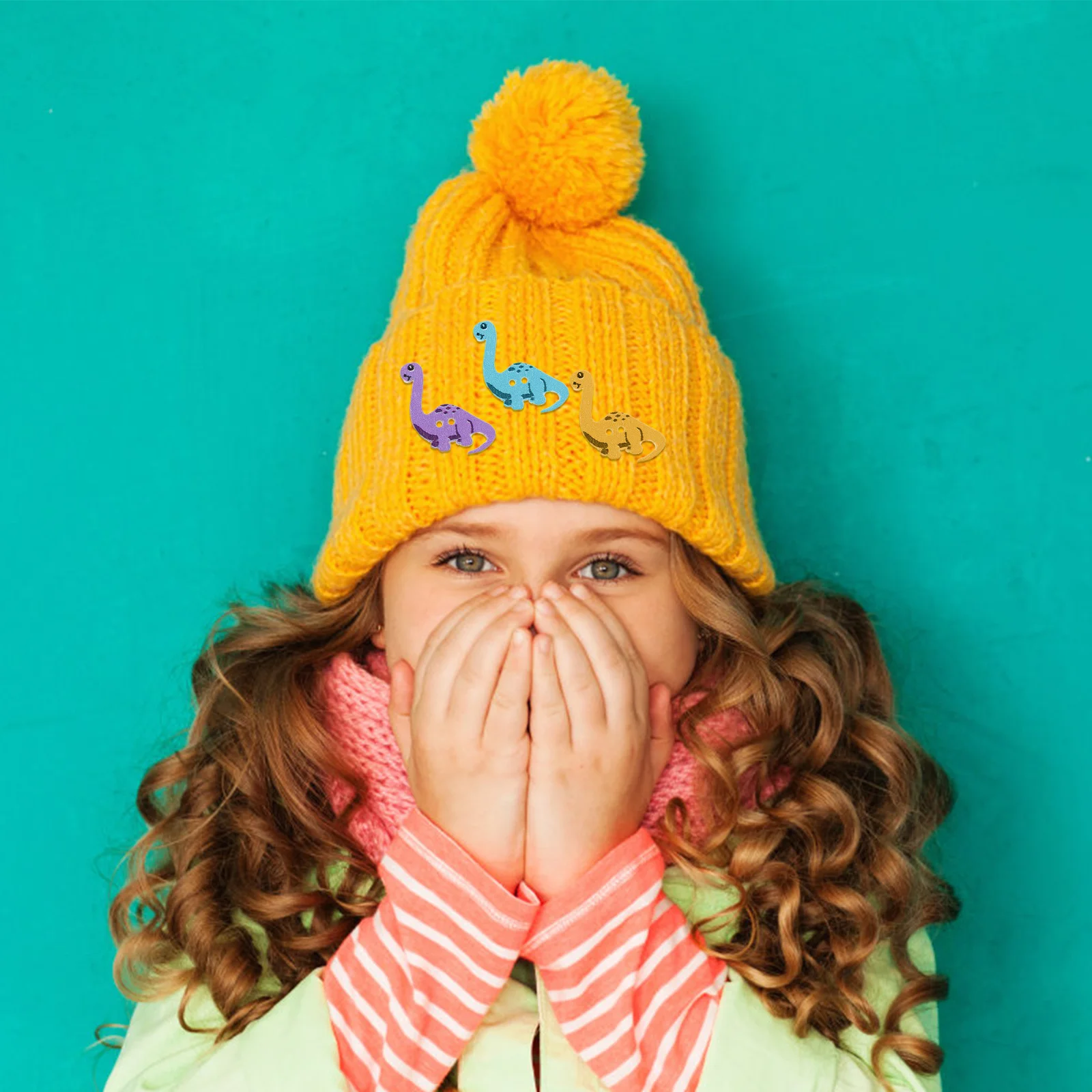 

100Pcs Small Creative Wood Dinosaur Buttons Sewing Fasteners for DIY Crafts Scrapbooks Hats Party Decorations Handmade