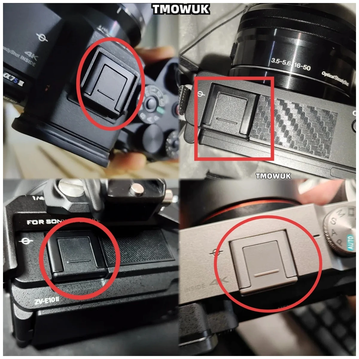 For Sony FX3/A7IV/A7M3/A6500 etc, dedicated hot shoe cap, practical camera flash mount protective cover,