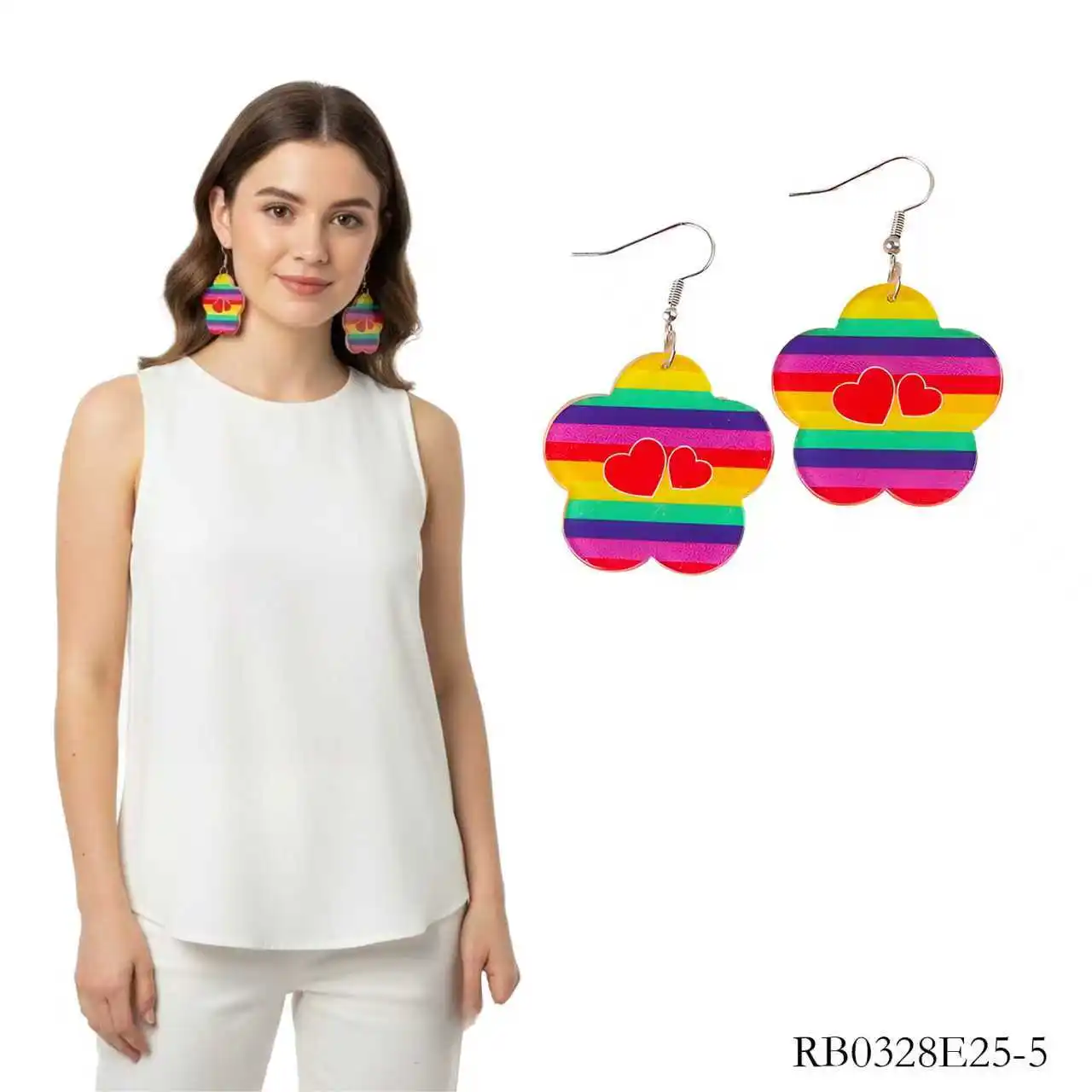 PESENAR Pride Month Themed Earings, Suitable for Pride Month Themed Party and Cosplay