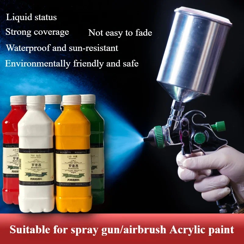 

100/500 мл акриловая аэрозольная краска на водной основе для пены, цемента, рокарии, стен дерева — быстросохнущая, экологически чистая, нетоксичная