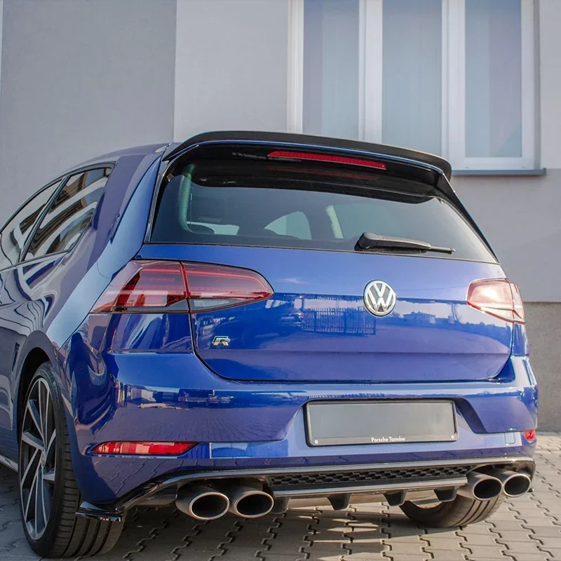 ل VW Golf MK7/MK7.5 GTI GTD R R-Line 2012-2020 ماكستون نمط سيارة الخلفي سبويلر غطاء خلفي الجذع سقف سبويلر الجناح بوديكيت ضبط