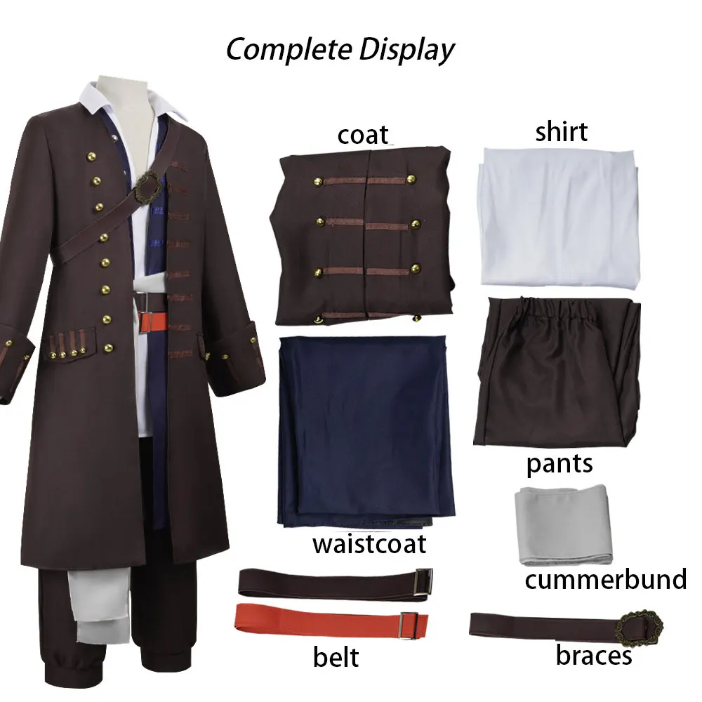 Halloween-Cosplay-Kostüme mit Fluch der Karibik und Kapitän Jack sowie Piratenkostüme und Performance-Kostüme