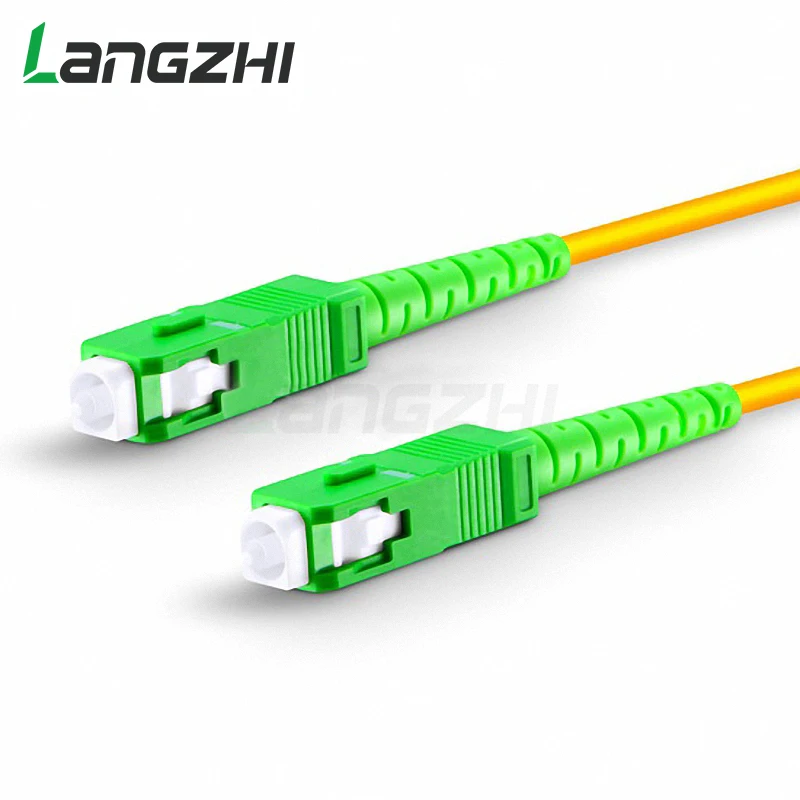 

10-Pack Fiber Optic Patch Cord SC/APC to SC/APC Single Mode Simplex 2.0mm 3.0mm PVC Jumper Cable FTTH Fibra Optica