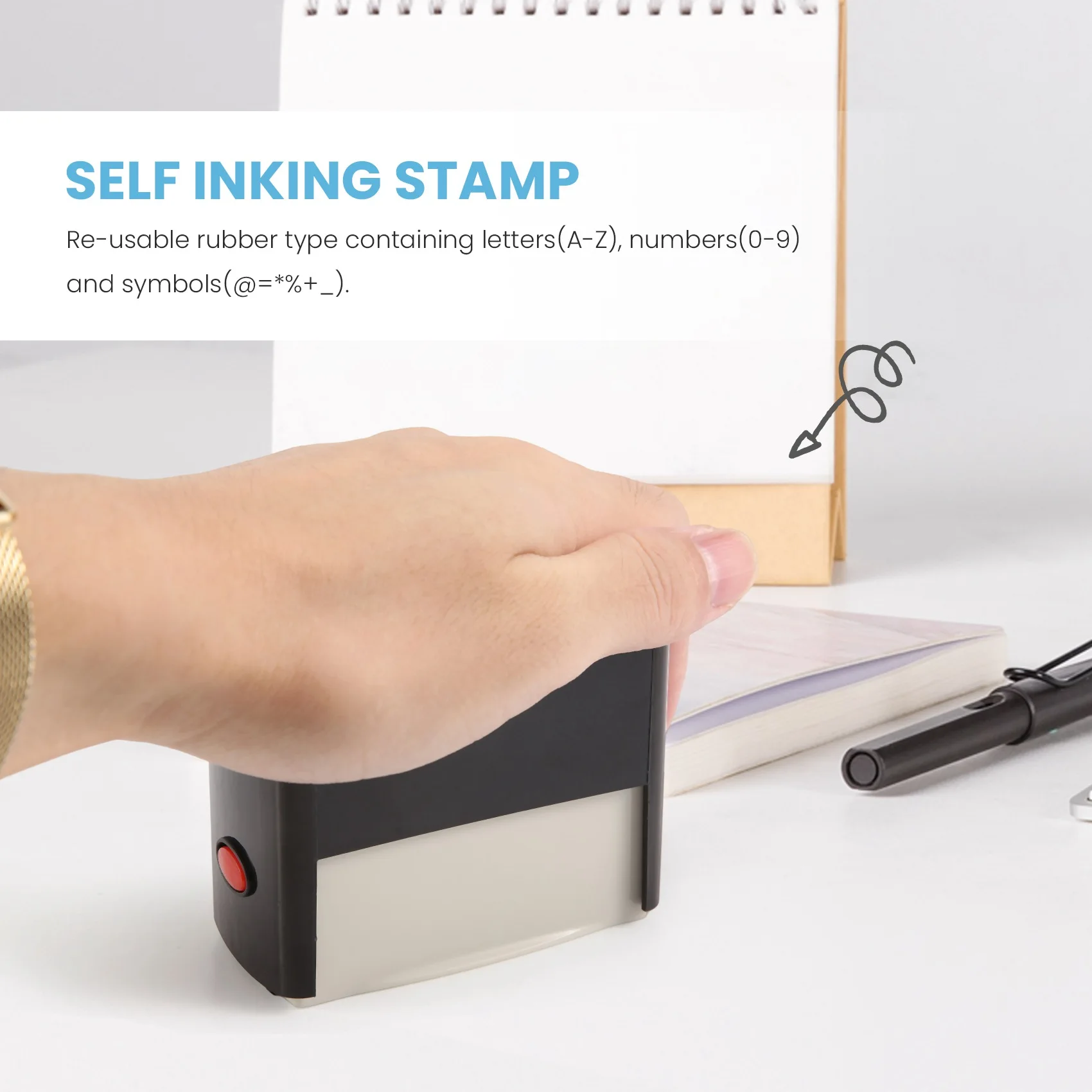 Super hot ng Stamp Set Custom Personalised DIY Business Name Number Address Printing Rubber Stamp with Tweezer