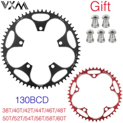 VXM-Anillo de cadena ancha y estrecha para bicicleta de montaña, luz de carretera 130BCD, 38T-60T, diseño profesional de carreras para Shimano 5700 6700, piezas de bicicleta