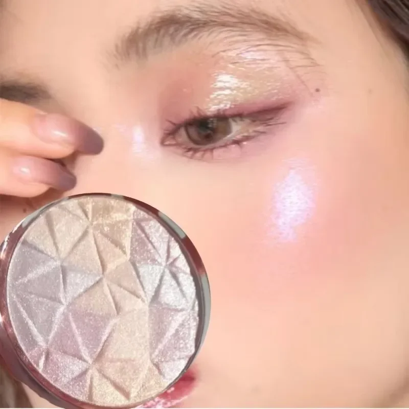 지속되는 쉬머 하이라이터 파우더 매트 진주 빛 글리터 브라이트 페이스 컨투어 팔레트 여성 화장품