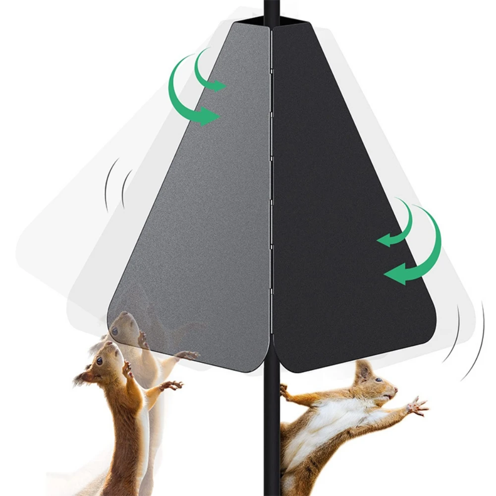 Freeship Squirrel Baffle Unique Metal Raccoon & Squirrel Proof Hanging Baffle for Bird Feeders Yard Protect Pole