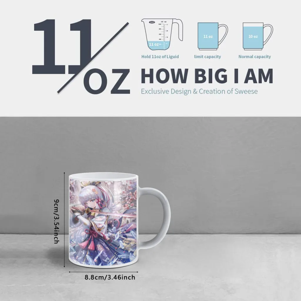 Genshin-Impact-Game-Anime-Kawaii-Free shipping Mug Changing Color Ceramic Coffee Mugs Magic Tea Cup Best Gift