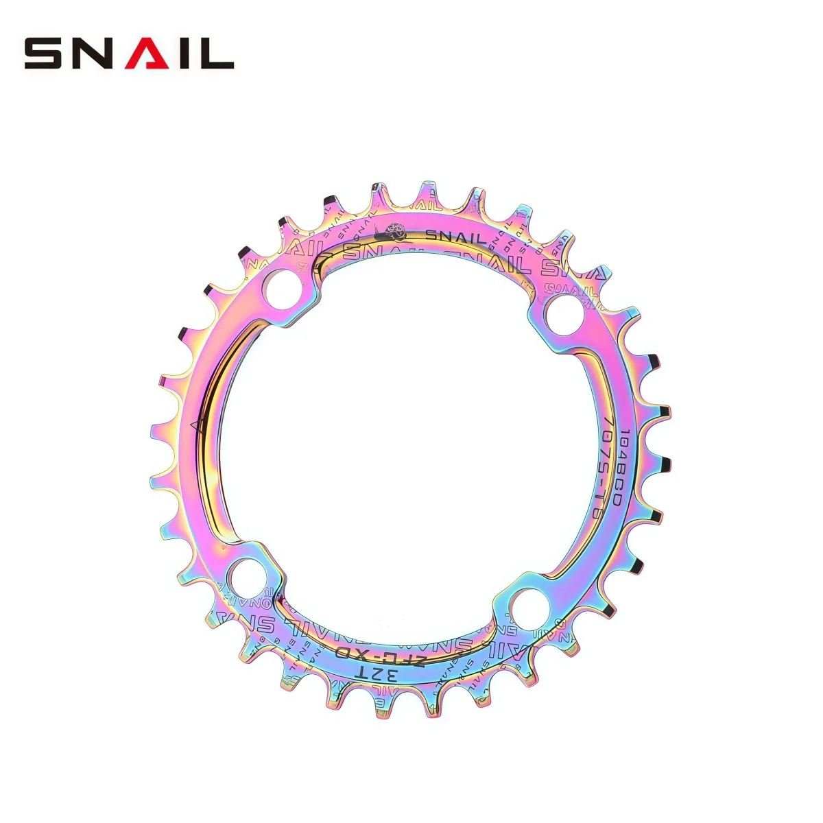 SNAIL 7075-T6 CNC Aluminum Narrow Wide Chainring For MTB 1x Drivetrains– 32T 34T 36T 38T 40T 42T