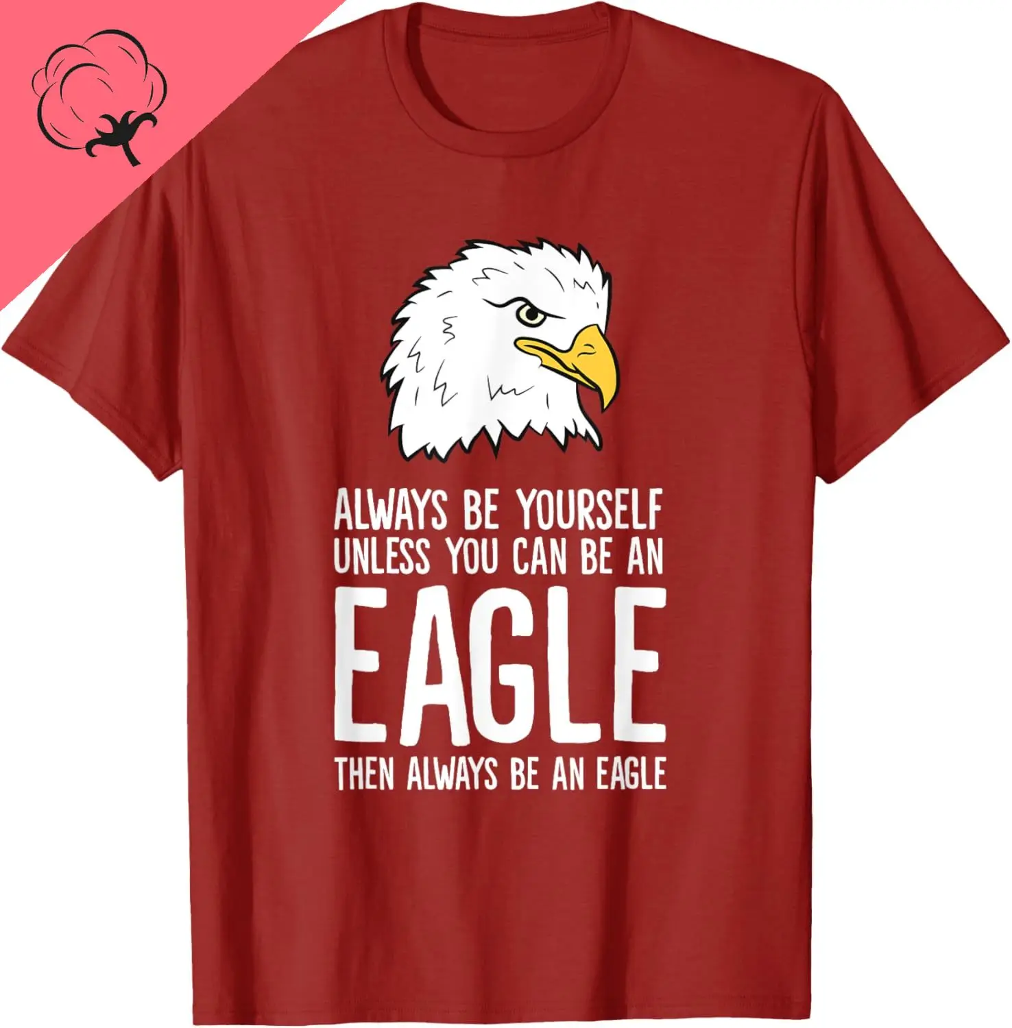 イーグル Tシャツかわいいメンズ Tシャツ通気性と快適なコットン Camiseta Hombre できない限り常に自分自身