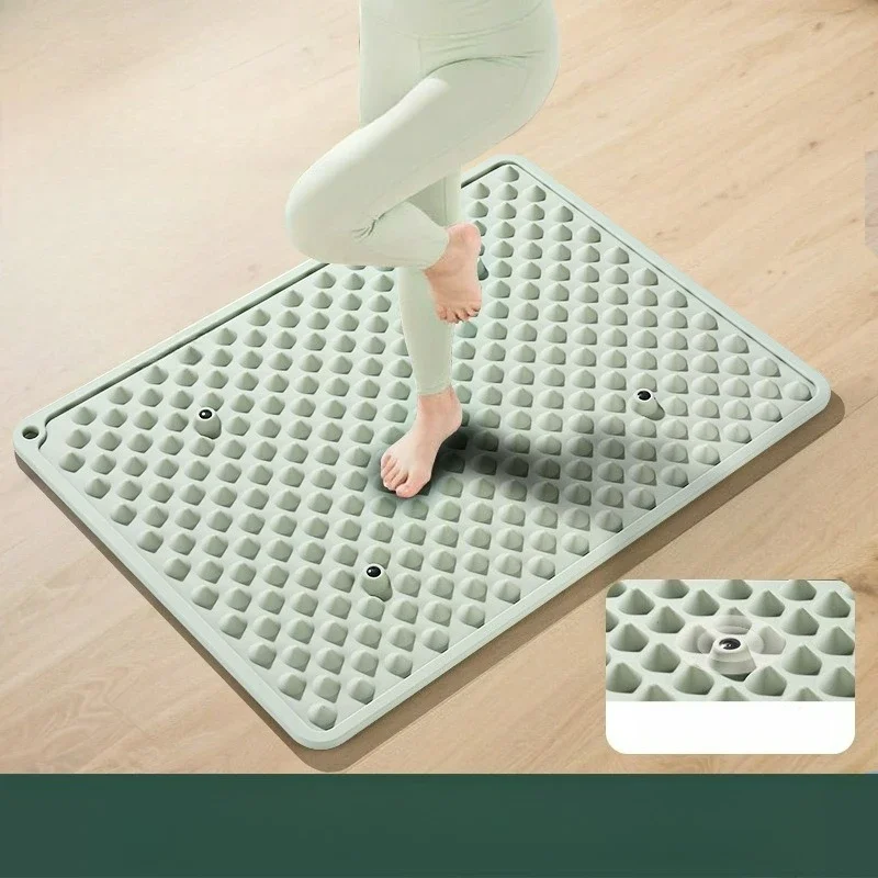 Soft Silicone Acupressure Board Foot Massage Foot Pad in Place Super Jogging Indoor Foot Pad Double-sided Square