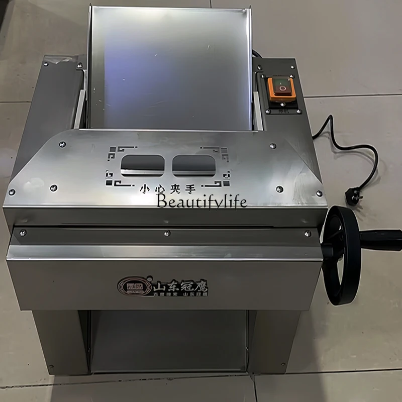 

2 High-speed desktop noodle press Commercial thickened stainless steel buns steamed bread kneading machine