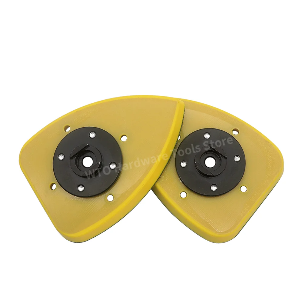 1PC 70*100mm Triangle Sanding Backup Pad with Iron Plate Sander Backing Pad, for Polishing Power Tools Accessories