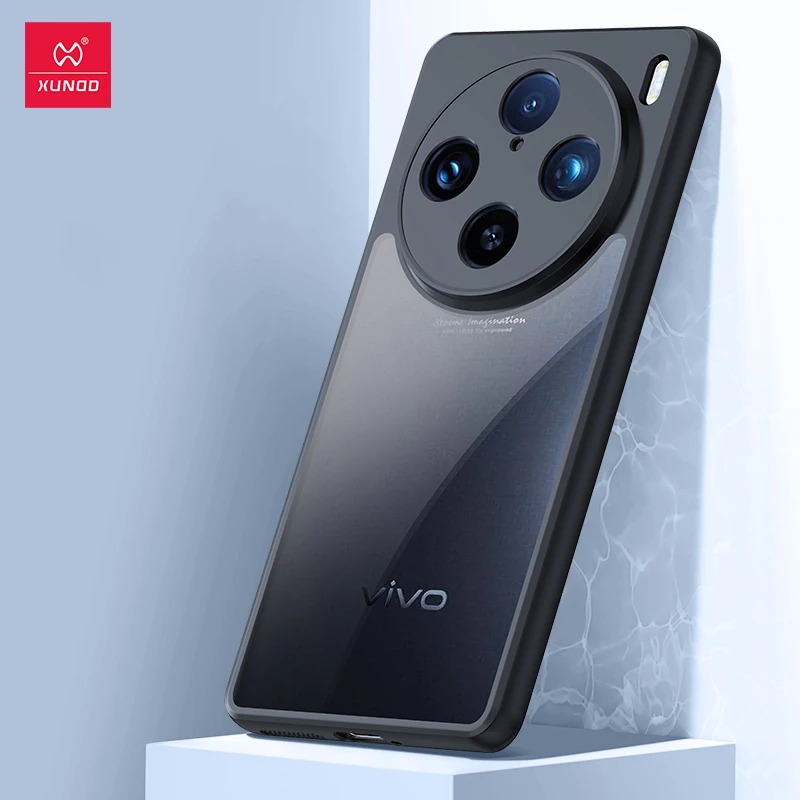 

Xundd для VIVO X100 X100 Pro Чехол, противоударные подушки безопасности, акриловый и TP камера, полная защита, задняя прозрачная тонкая и мягкая крышка