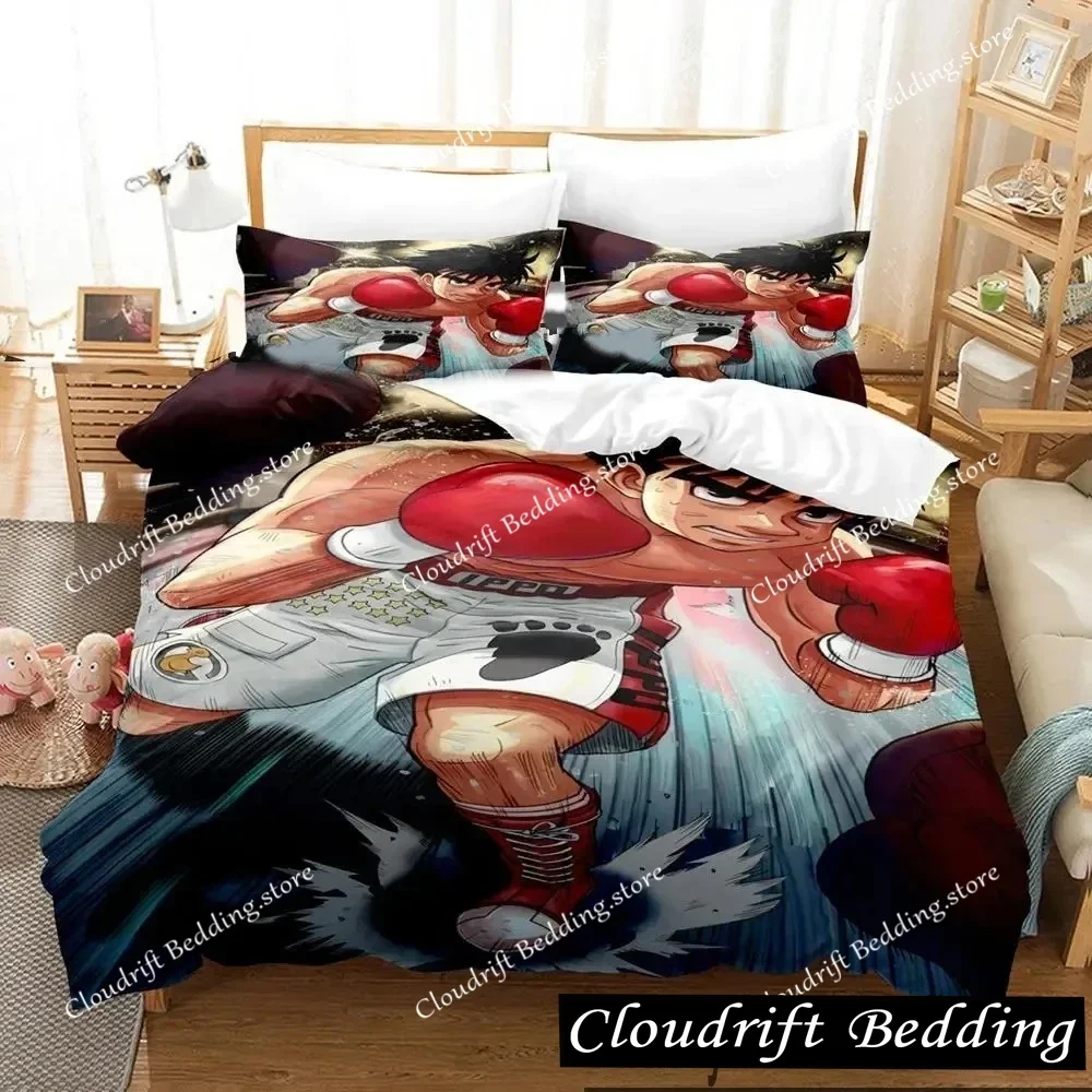 

Fighting Spirit Hajime No Ippo Anime Bedding Set Boys Girls Twin Queen King Size Duvet Cover Pillowcase Bed boys Adult