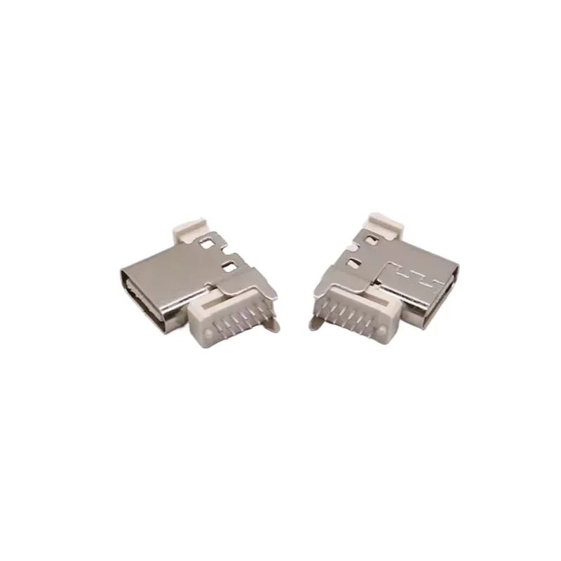 10PCS Type-C Fast Charging Interface 10mm 14P Side Insert Pad High Adapter Flash Charging Socket USB Connector for Electronics