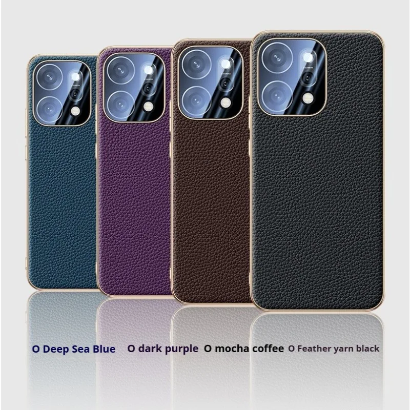 

luxurious Genuine leather for OPPO Reno 14 Pro Case Lens All-inclusive Ultra-thin anti-drop protective soft case for OPPO Reno14