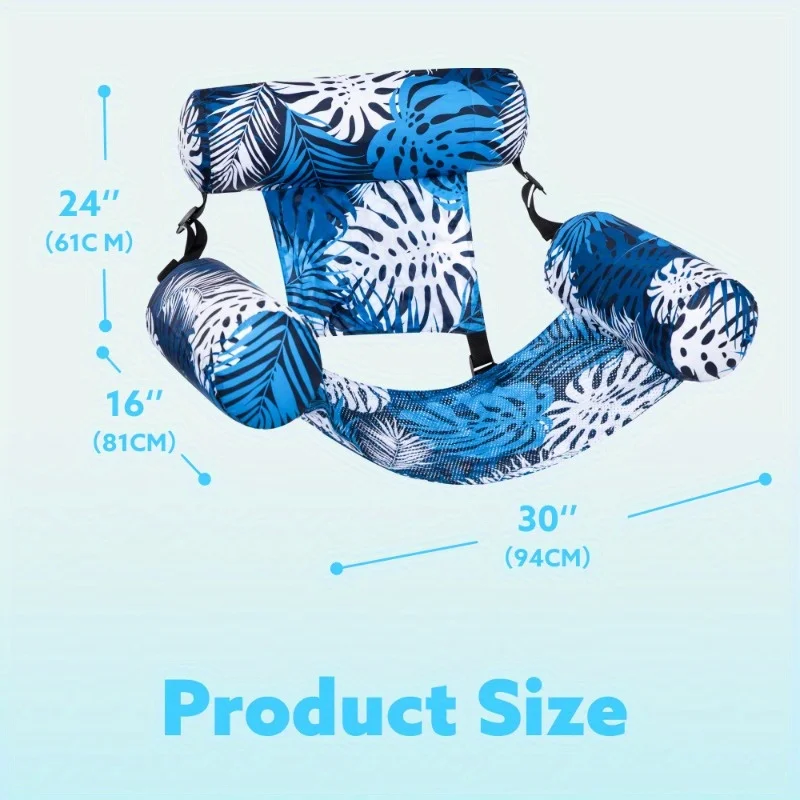 JOYFY 1/2 Pack Inflatable Pool Chair Leaf Floating Lounger for Adult Inflatable Pool Float Water Summer Party Beach Lake Chair