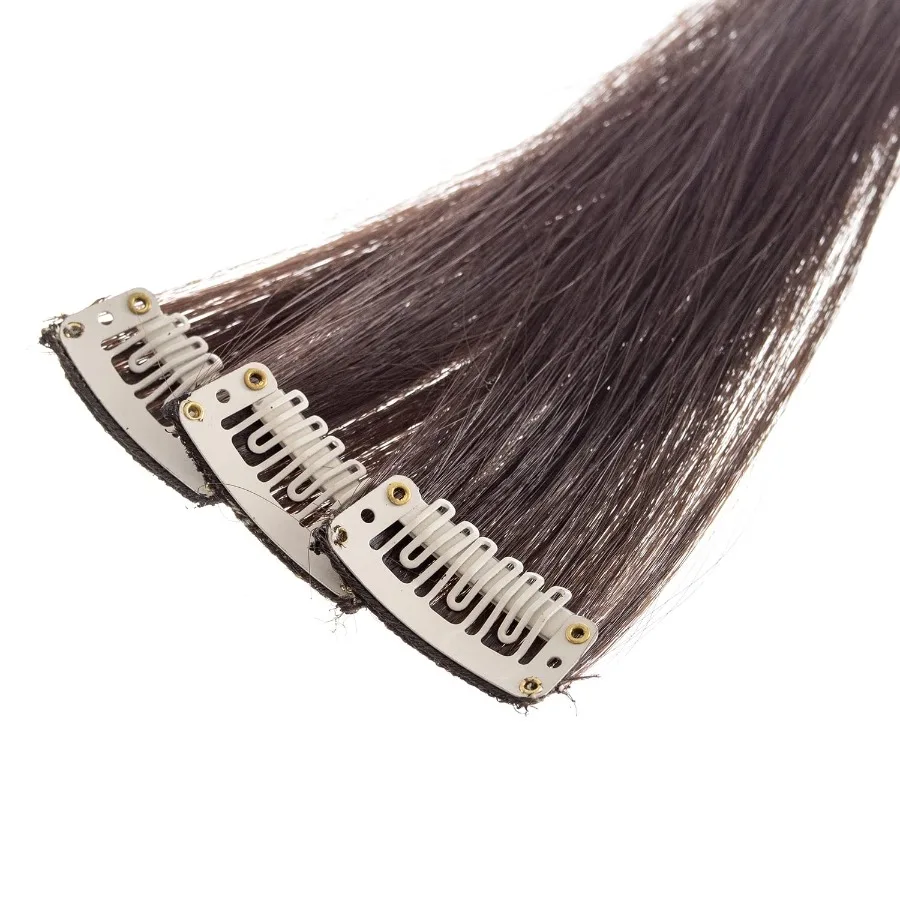 12 قطعة مستقيمة لون واحد يسلط الضوء على وصلات الشعر كليب على قطع الشعر الاصطناعية للنساء مع خطوط الشعر الملونة في D