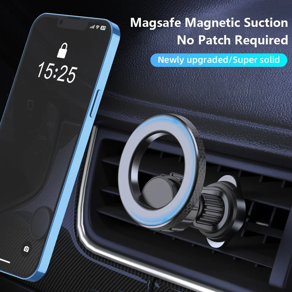 Magnetic Phone Holder, Powerful Magnet iPhone Car Holder Car Dashboard Hands-Free Phone Holder Fits iPhone 15 14 13 Pro Max