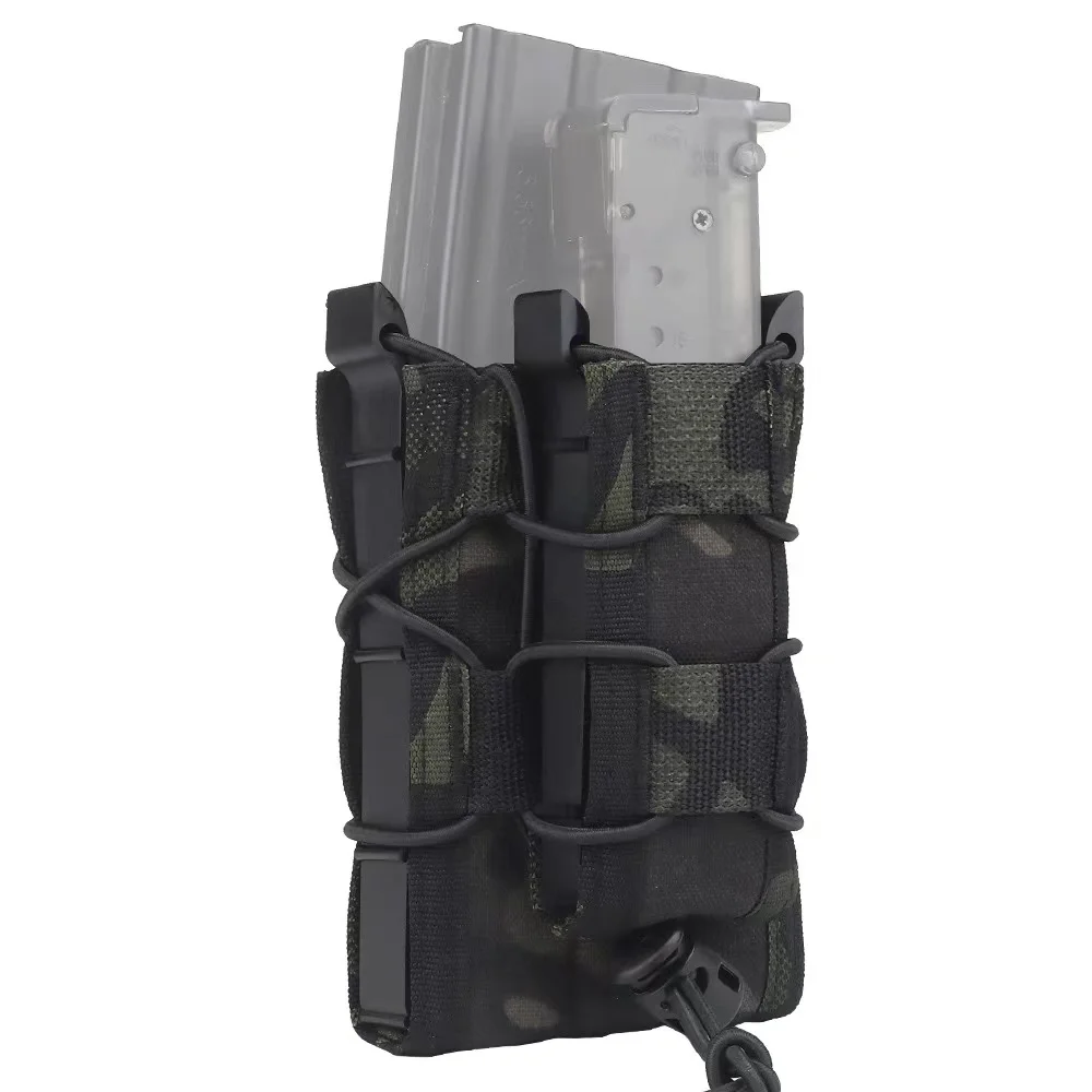 Tactical Magazine Pouch 5.56/9MM Single Magazine Bag Rifle Pitol Molle Mag Holster Pouch for AK AR M4 AR15