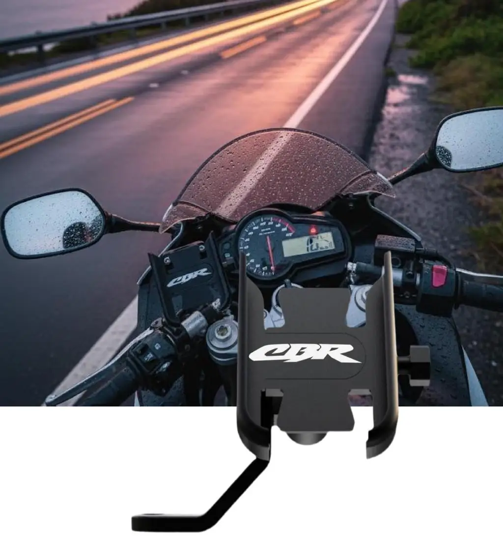 

For Honda CBR650R CBR600RR CBR1000RR CBR500R CBR250R CBR600F F2 F3 F4i Handlebar Mirror Phone Stand Bracket
