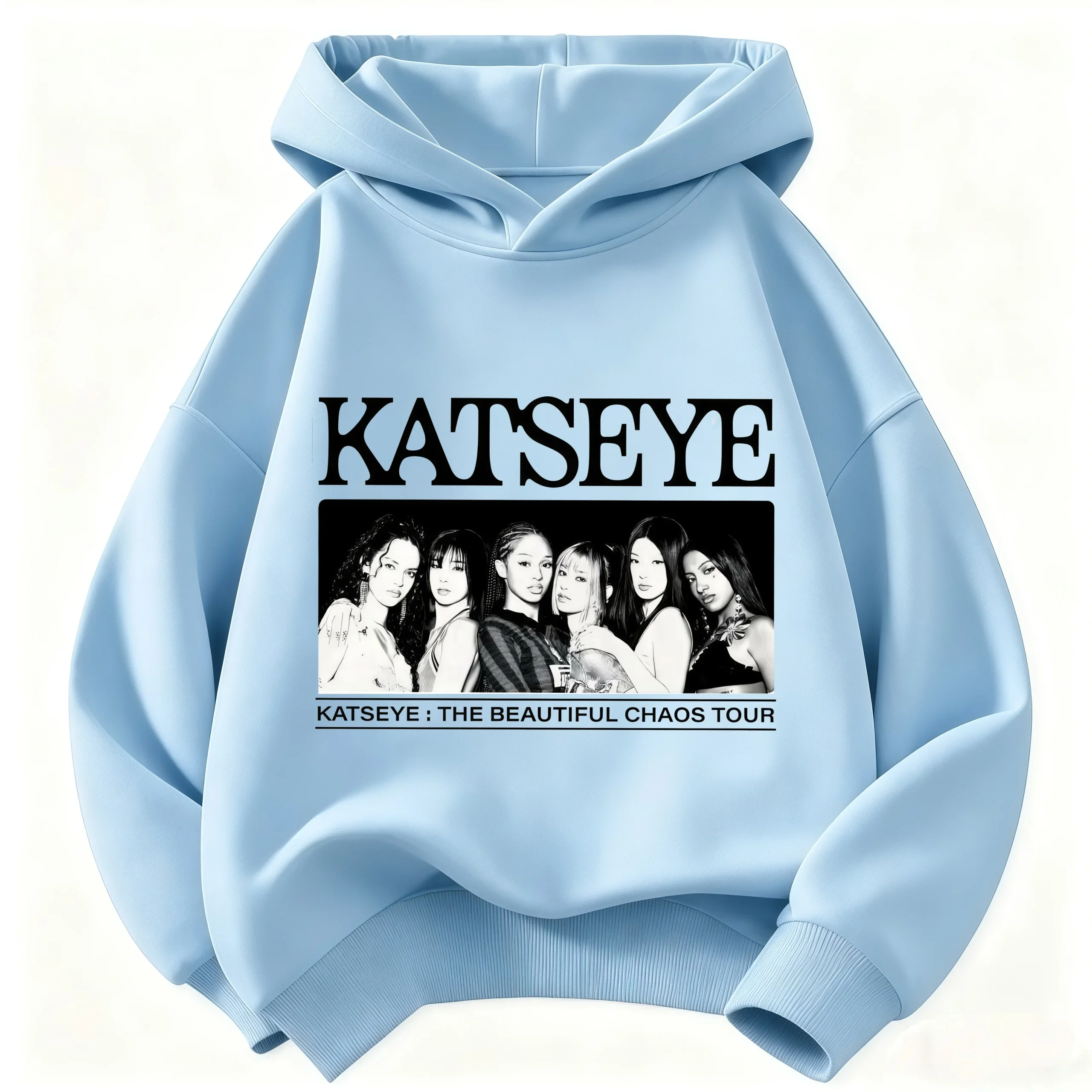 Neuer KATSEYE Hoodie für Mädchen und Kinder, lockerer, lässiger Kapuzenpullover, modischer Grafik-Pullover für Jungen und Mädchen, Sport- und Alltagskleidung. – Detail 4