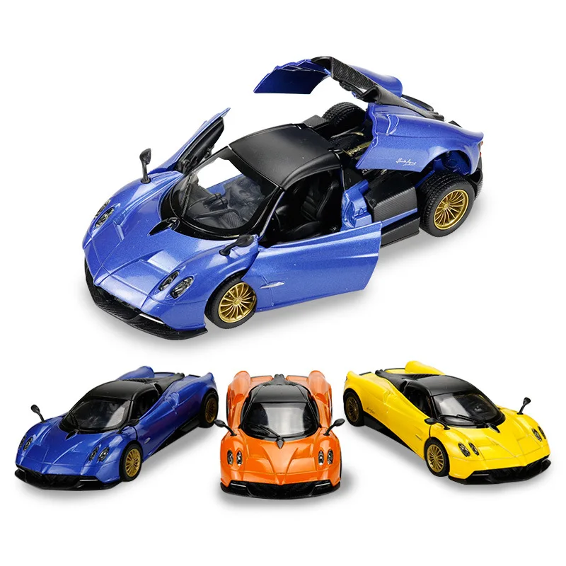 CCA 1:32 Huayra Legering Model Auto Trek Geluid en Licht Sportwagen Simulatie Racing Diecast Legering Model Auto Collectible
