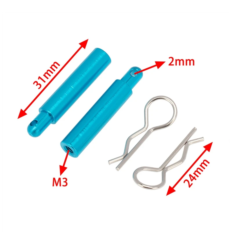 Staffa di fissaggio per montaggio su piastra batteria in metallo da 2 pezzi per parti di aggiornamento per auto Tamiya TT01 TT-01 1/10 RC