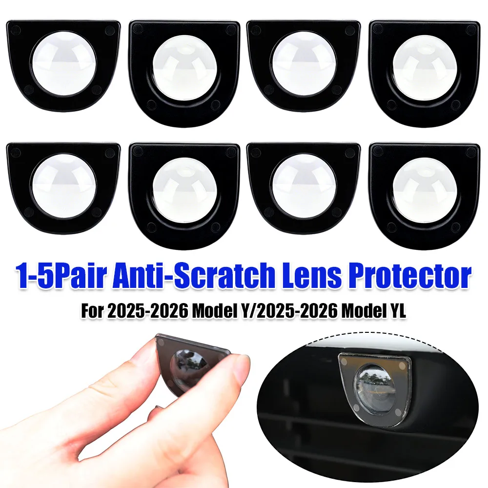 Anti-Scratch Lens Protector Waterproof Car Camera Lens House Wear Resist for Tesla 2025 2026 Model Y Juniper/Model YL
