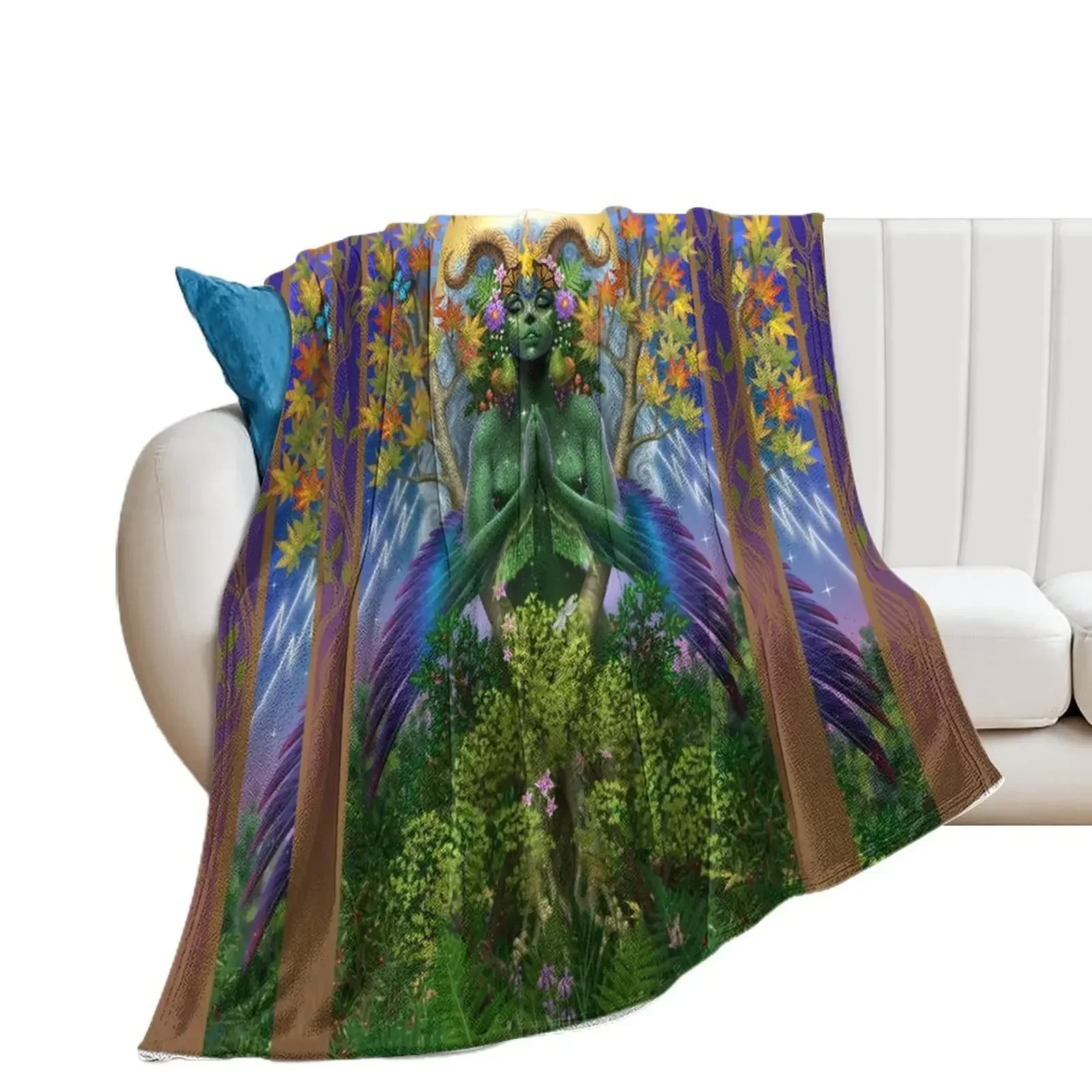 

Holy Gaia Throw Blanket Soft Summer Blankets