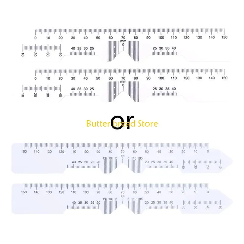 W89C Optical Spectacles PD Ruler Pupil Distance Meter Ruler Eye Ophthalmic Tool Set