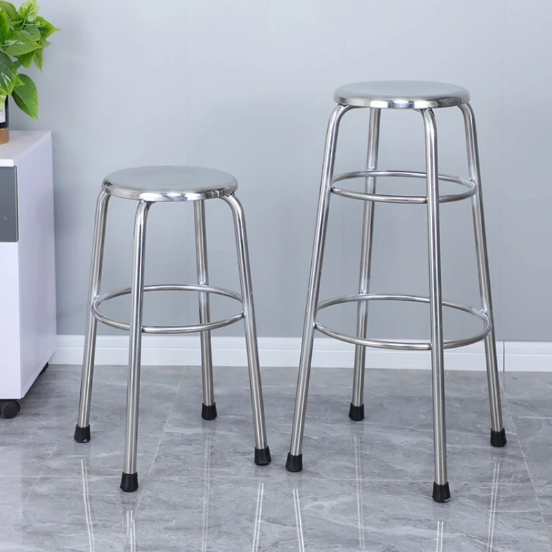 

Heavy Duty 304 Stainless Steel Step Stool Restaurant Rust Proof Metal Bar Chair Factory Assembly Line Industrial Workshop Stool